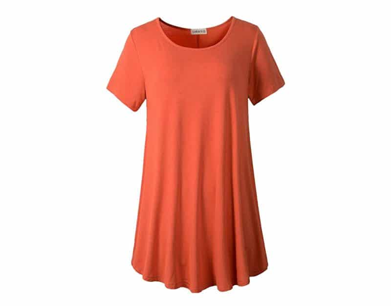 short sleeve tunic tops for leggings