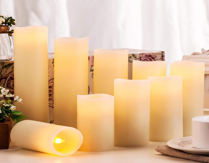 Enpornk Flameless Candles-Battery Operated Candles