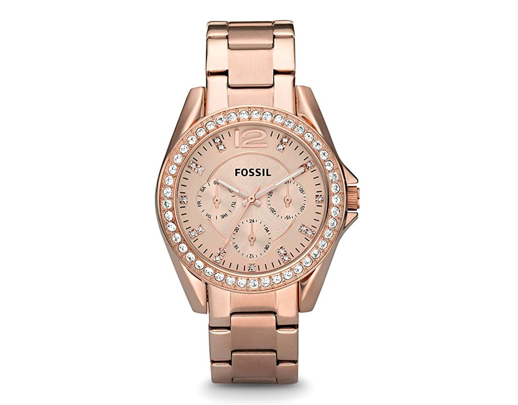 Fossil Women’s Riley Quartz Stainless