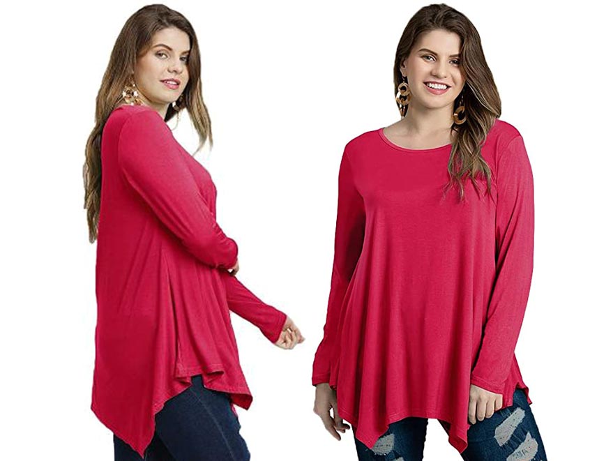 JollieLovin Women Long Sleeve Tunic Tops