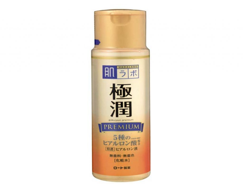 HADALABO Gokujun Hyaluronic Lotion Moist 7 Gokujun Premium Hyaluronic Solution, Best Hyaluronic acid serum and lotion