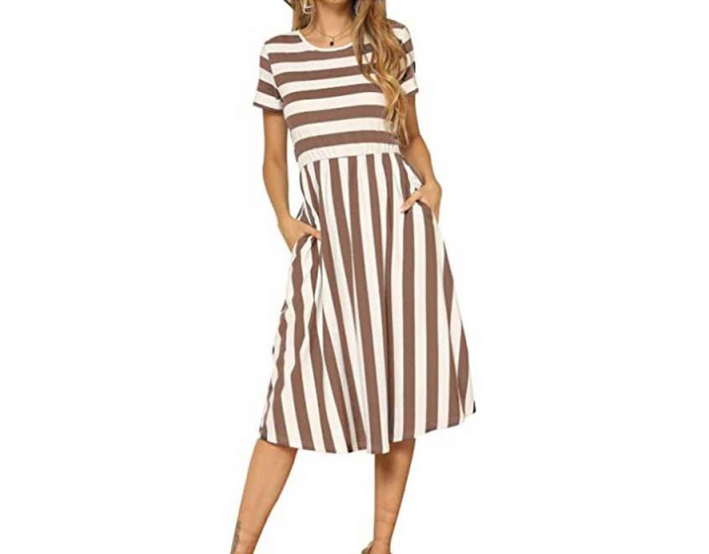 Casual Midi Dresses With Sleeves In 2020