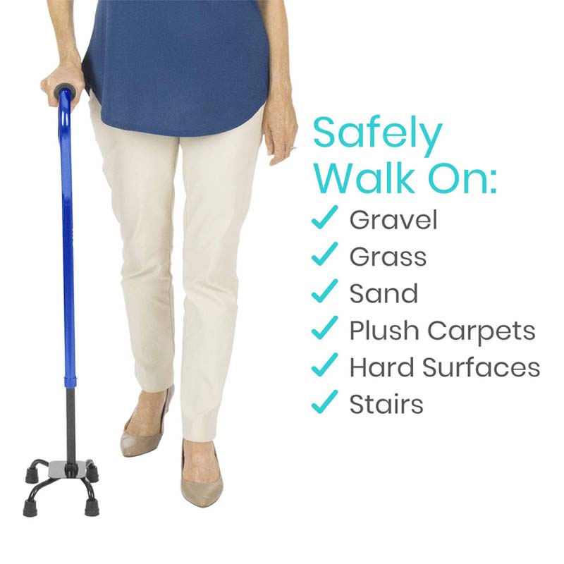 Best Walking Cane for Stability Vive Quad Cane for Men and Women