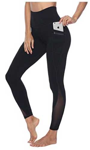 Persit Women's Mesh Yoga Pants with 2 Pockets