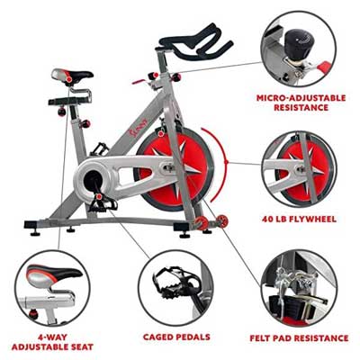 Sunny Health & Fitness Indoor Cycling Bike